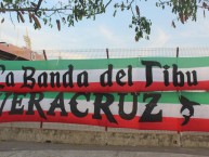 Trapo - Bandeira - Faixa - Telón - Trapo de la Barra: Barra 47 • Club: Tiburones Rojos de Veracruz • País: México