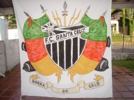 Trapo - Bandeira - Faixa - Telón - Trapo de la Barra: Barra do Galo • Club: Futebol Clube Santa Cruz
