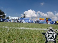 Trapo - Bandeira - Faixa - Telón - Trapo de la Barra: Comandos Azules • Club: Millonarios