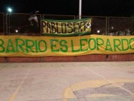 Trapo - Bandeira - Faixa - Telón - "MI BARRIO ES LEOPARDO" Trapo de la Barra: Fortaleza Leoparda Sur • Club: Atlético Bucaramanga