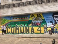 Trapo - Bandeira - Faixa - Telón - Trapo de la Barra: Fortaleza Leoparda Sur • Club: Atlético Bucaramanga