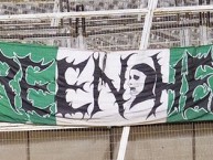 Trapo - Bandeira - Faixa - Telón - "Green Hell" Trapo de la Barra: Frente Radical Verdiblanco • Club: Deportivo Cali