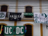 Trapo - Bandeira - Faixa - Telón - "Ultras Cerrito2000" Trapo de la Barra: Frente Radical Verdiblanco • Club: Deportivo Cali