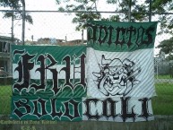 Trapo - Bandeira - Faixa - Telón - Trapo de la Barra: Frente Radical Verdiblanco • Club: Deportivo Cali