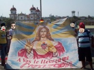 Trapo - Bandeira - Faixa - Telón - Trapo de la Barra: Frente Rojiblanco Sur • Club: Junior de Barranquilla • País: Colombia
