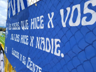 Trapo - Bandeira - Faixa - Telón - Trapo de la Barra: Fuerza Azul • Club: Cartaginés • País: Costa Rica