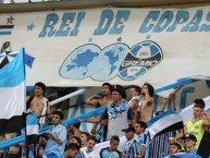 Trapo - Bandeira - Faixa - Telón - "Trapo REI DE COPAS!" Trapo de la Barra: Geral do Grêmio • Club: Grêmio • País: Brasil