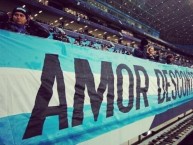 Trapo - Bandeira - Faixa - Telón - "Amor Descontrolado" Trapo de la Barra: Geral do Grêmio • Club: Grêmio • País: Brasil