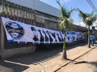 Trapo - Bandeira - Faixa - Telón - "Rei de copas" Trapo de la Barra: Geral do Grêmio • Club: Grêmio