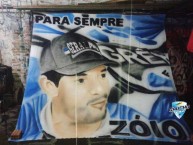 Trapo - Bandeira - Faixa - Telón - "Para sempre Zóio" Trapo de la Barra: Geral do Grêmio • Club: Grêmio