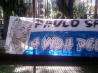 Trapo - Bandeira - Faixa - Telón - "Paulo Santana" Trapo de la Barra: Geral do Grêmio • Club: Grêmio • País: Brasil