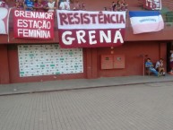 Trapo - Bandeira - Faixa - Telón - "Resistência Grena" Trapo de la Barra: Grenamor • Club: Desportiva Ferroviária • País: Brasil