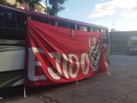 Trapo - Bandeira - Faixa - Telón - Trapo de la Barra: Infierno Akademico • Club: Estudiantes de Mérida