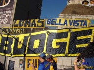 Trapo - Bandeira - Faixa - Telón - "Budge" Trapo de la Barra: La 12 • Club: Boca Juniors