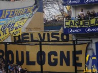 Trapo - Bandeira - Faixa - Telón - "Boulogne" Trapo de la Barra: La 12 • Club: Boca Juniors