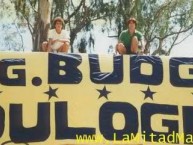 Trapo - Bandeira - Faixa - Telón - "BUDGE BOULOGNE" Trapo de la Barra: La 12 • Club: Boca Juniors