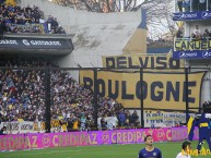 Trapo - Bandeira - Faixa - Telón - "Delviso Boulogne" Trapo de la Barra: La 12 • Club: Boca Juniors