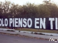 Trapo - Bandeira - Faixa - Telón - "Solo pienso en ti" Trapo de la Barra: La Adicción • Club: Monterrey • País: México
