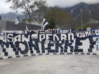 Trapo - Bandeira - Faixa - Telón - "Barrio de los MEZKALEROS de SAN PEDRO" Trapo de la Barra: La Adicción • Club: Monterrey