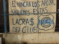 Trapo - Bandeira - Faixa - Telón - Trapo de la Barra: La Banda de la Flaca • Club: Gimnasia y Esgrima Jujuy • País: Argentina