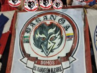 Trapo - Bandeira - Faixa - Telón - Trapo de la Barra: La Banda de Los Kuervos • Club: Junior de Barranquilla