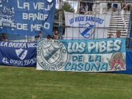 Trapo - Bandeira - Faixa - Telón - Trapo de la Barra: La Banda del Parque • Club: Deportivo Merlo • País: Argentina