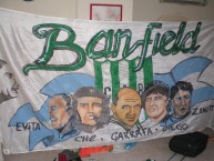 Trapo - Bandeira - Faixa - Telón - Trapo de la Barra: La Banda del Sur • Club: Banfield