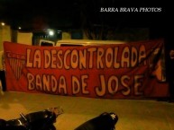 Trapo - Bandeira - Faixa - Telón - Trapo de la Barra: La Banda Descontrolada • Club: Los Andes