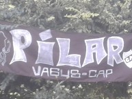 Trapo - Bandeira - Faixa - Telón - "Trapo de Pilar para la banda del calamar" Trapo de la Barra: La Banda Más Fiel • Club: Atlético Platense
