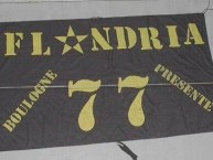 Trapo - Bandeira - Faixa - Telón - Trapo de la Barra: La Barra de Flandria • Club: Flandria