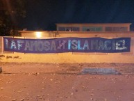 Trapo - Bandeira - Faixa - Telón - "La Famosa Isla maciel" Trapo de la Barra: La Barra de San Telmo • Club: San Telmo • País: Argentina