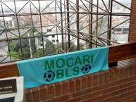 Trapo - Bandeira - Faixa - Telón - "Mocari BLS" Trapo de la Barra: La Fusión • Club: Jaguares • País: México