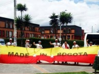 Trapo - Bandeira - Faixa - Telón - Trapo de la Barra: La Guardia Albi Roja Sur • Club: Independiente Santa Fe • País: Colombia