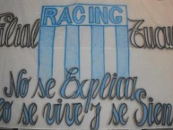 Trapo - Bandeira - Faixa - Telón - Trapo de la Barra: La Guardia Imperial • Club: Racing Club