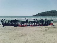 Trapo - Bandeira - Faixa - Telón - Trapo de la Barra: La Komún • Club: Santos Laguna • País: México