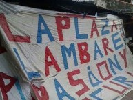 Trapo - Bandeira - Faixa - Telón - Trapo de la Barra: La Plaza y Comando • Club: Cerro Porteño