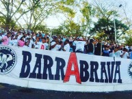 Trapo - Bandeira - Faixa - Telón - "Trapo central Barra Brava 96" Trapo de la Barra: La Ultra Blanca y Barra Brava 96 • Club: Alianza • País: El Salvador