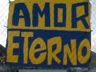 Trapo - Bandeira - Faixa - Telón - "Amor eterno" Trapo de la Barra: Libres y Lokos • Club: Tigres • País: México