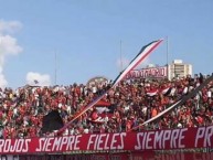 Trapo - Bandeira - Faixa - Telón - "Los Demonio Rojos Siempre Fieles Siempre Presentes" Trapo de la Barra: Los Demonios Rojos • Club: Caracas