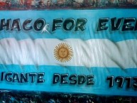Trapo - Bandeira - Faixa - Telón - Trapo de la Barra: Los Negritos • Club: Chaco For Ever