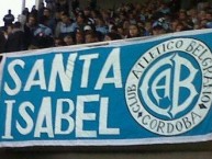 Trapo - Bandeira - Faixa - Telón - Trapo de la Barra: Los Piratas Celestes de Alberdi • Club: Belgrano