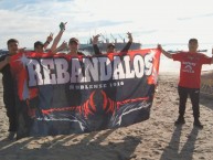 Trapo - Bandeira - Faixa - Telón - "REBANDALOS DE NORTE A SUR" Trapo de la Barra: Los REDiablos • Club: Ñublense