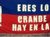 Trapo - Bandeira - Faixa - Telón - "ERES LO MAS GRANDE QUE HAY EN LA VIDA" Trapo de la Barra: Mafia Azul Grana • Club: Deportivo Quito