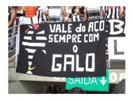 Trapo - Bandeira - Faixa - Telón - "Mov 105 - Vale do Aço sempre com o Galo" Trapo de la Barra: Movimento 105 Minutos • Club: Atlético Mineiro • País: Brasil