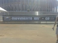 Trapo - Bandeira - Faixa - Telón - "Mov 105 - Goiás, Brasil" Trapo de la Barra: Movimento 105 Minutos • Club: Atlético Mineiro • País: Brasil