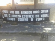 Trapo - Bandeira - Faixa - Telón - "Mov 105 - Ensinamentos do Pai" Trapo de la Barra: Movimento 105 Minutos • Club: Atlético Mineiro