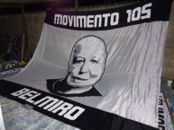 Trapo - Bandeira - Faixa - Telón - "Mov 105 - Belmiro" Trapo de la Barra: Movimento 105 Minutos • Club: Atlético Mineiro
