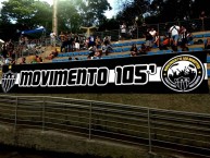 Trapo - Bandeira - Faixa - Telón - "Mov 105" Trapo de la Barra: Movimento 105 Minutos • Club: Atlético Mineiro