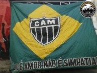 Trapo - Bandeira - Faixa - Telón - "Mov 105 - Brasil" Trapo de la Barra: Movimento 105 Minutos • Club: Atlético Mineiro