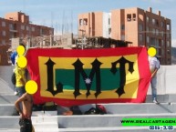 Trapo - Bandeira - Faixa - Telón - "LMT" Trapo de la Barra: Rebelión Auriverde Norte • Club: Real Cartagena